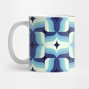 Retro Blue Ceramic Mug